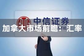 加拿大市场前瞻：汇率